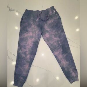 Victoria’s Secret Tie-Dye Joggers - Purple and Pink SMALL GUC